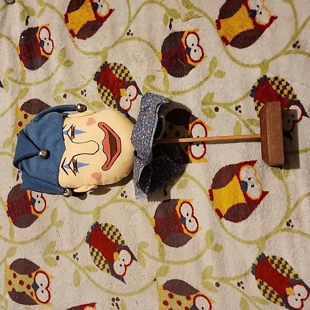 Fabric Jester Head Decoration
